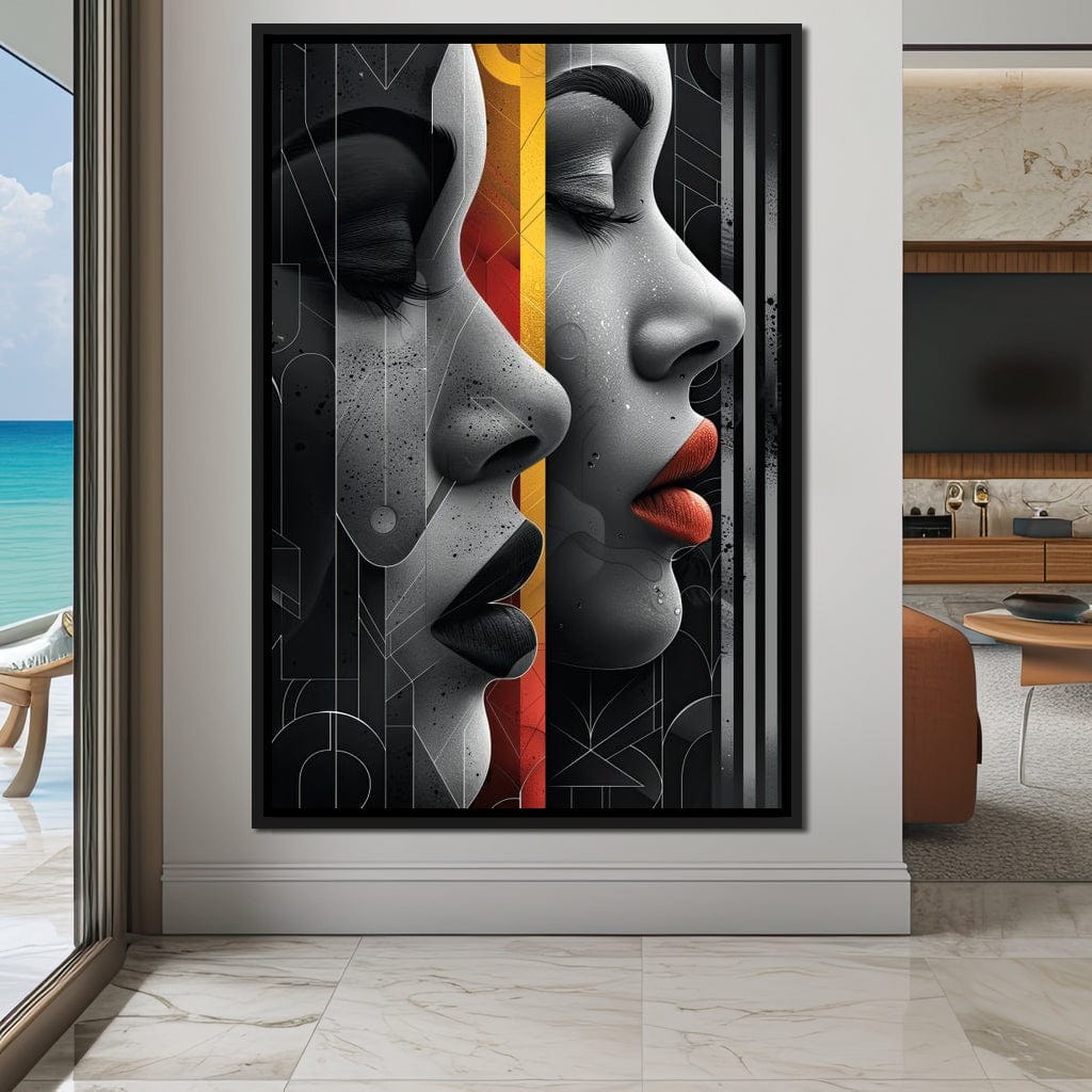 Silhouette Secrets Unveiled Canvas Wall Art