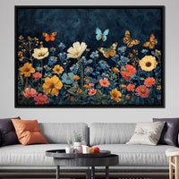 Midnight Blossom Ballet Canvas Wall Art
