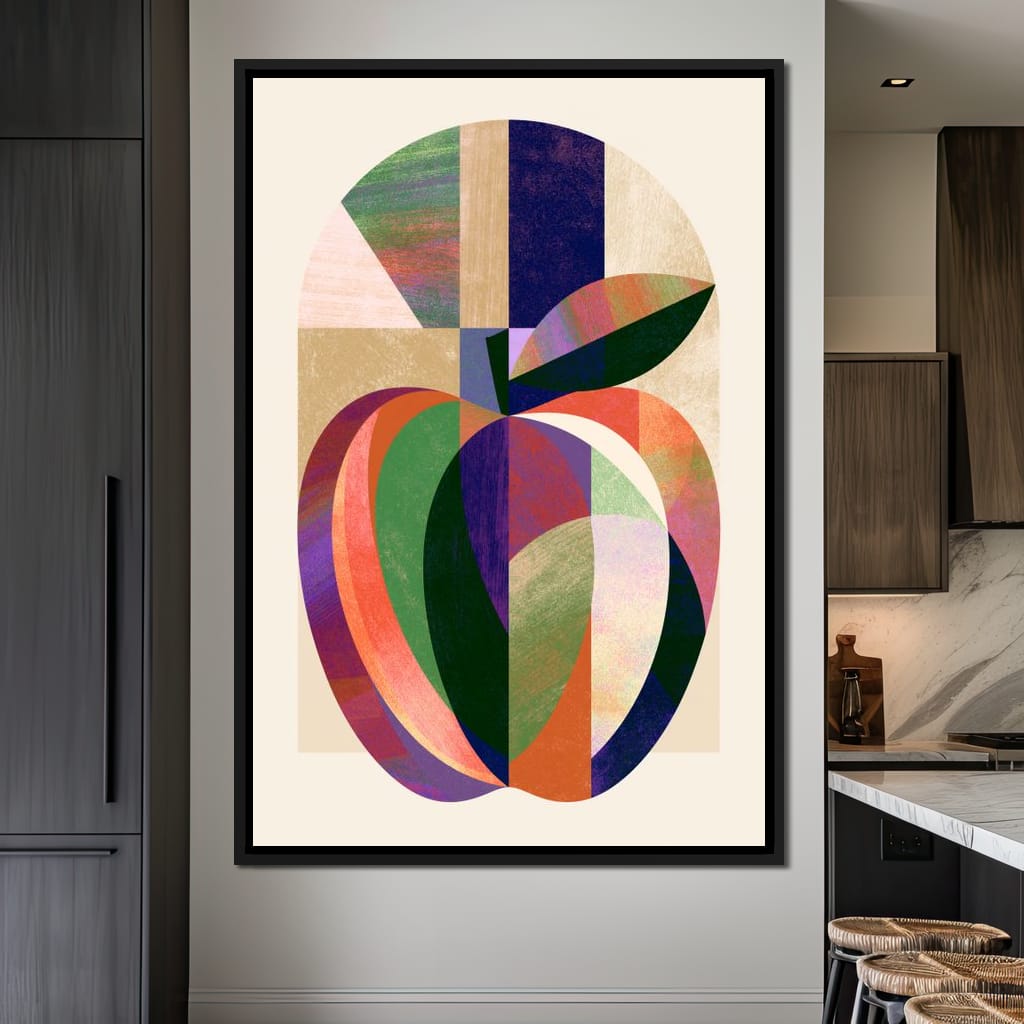 Geometric Harvest Of Orchard Geometry Canvas Wall Art