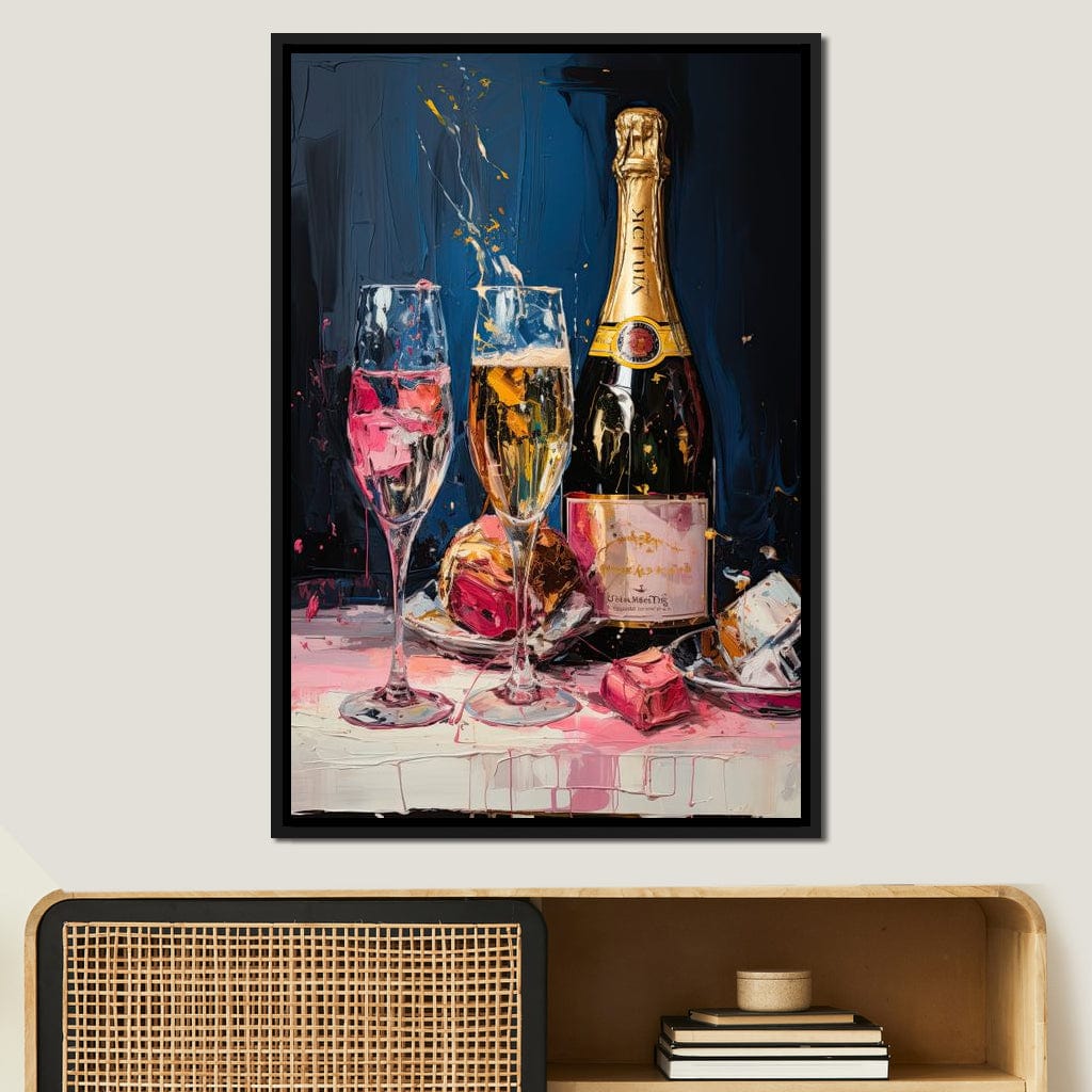 Champagne Radiance Canvas Wall Art