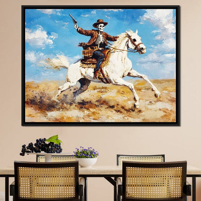 Rider of the Endless Plains Canvas Wall Art
