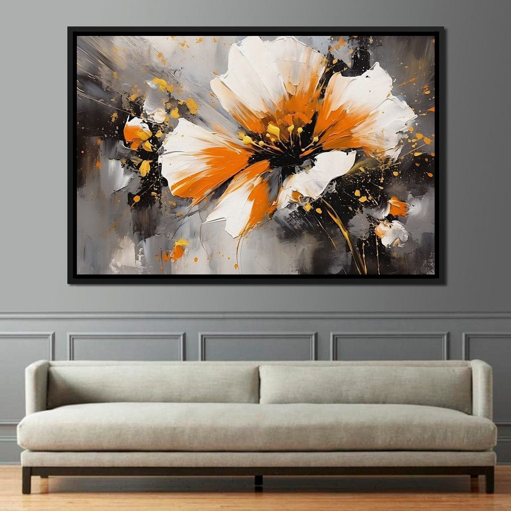 Radiant Floral Tempest Canvas Wall Art