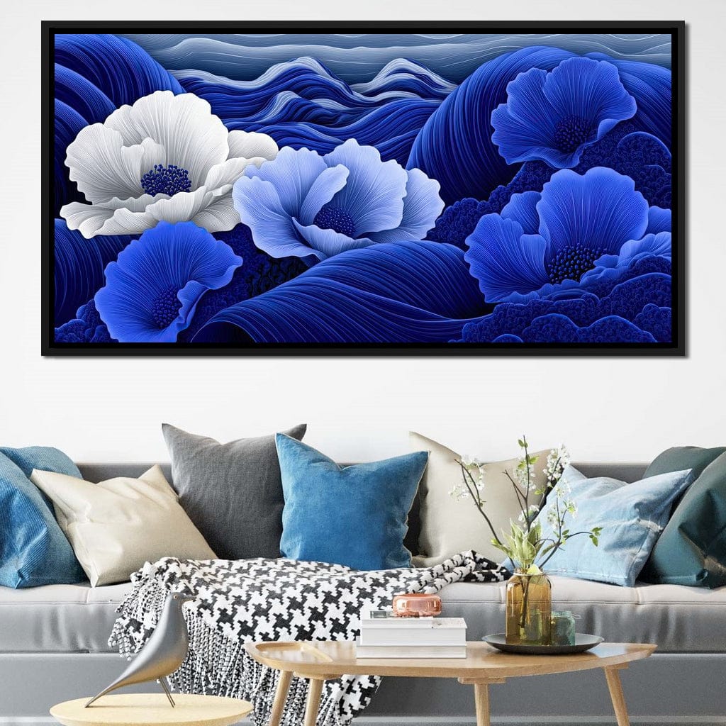 Blossoms by the Azure Seal Canvas Wall Art