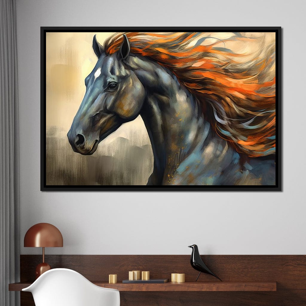 Equestrian Grace Canvas Wall Art