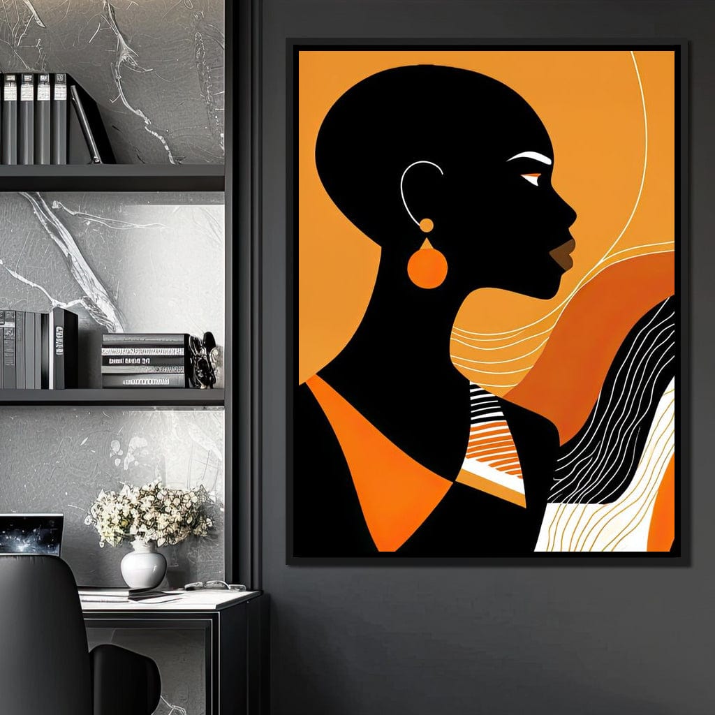 Bold in Amber Canvas Wall Art