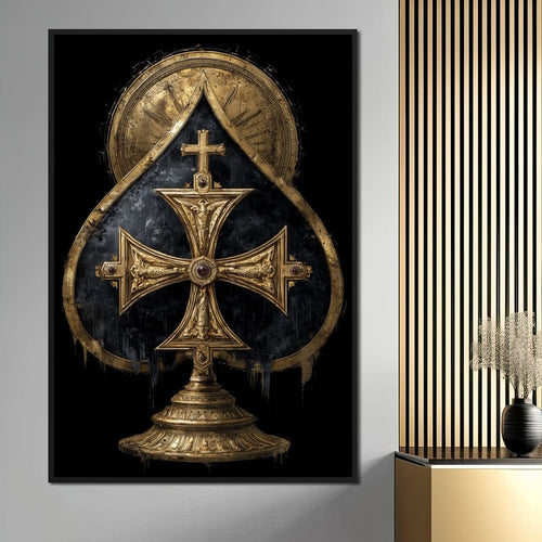 Gilded Faith Of The Spades Canvas Wall Art