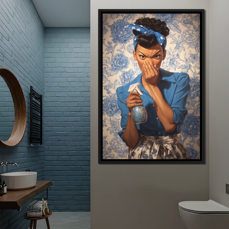 Bathroom Spray Clean Canvas Wall Art