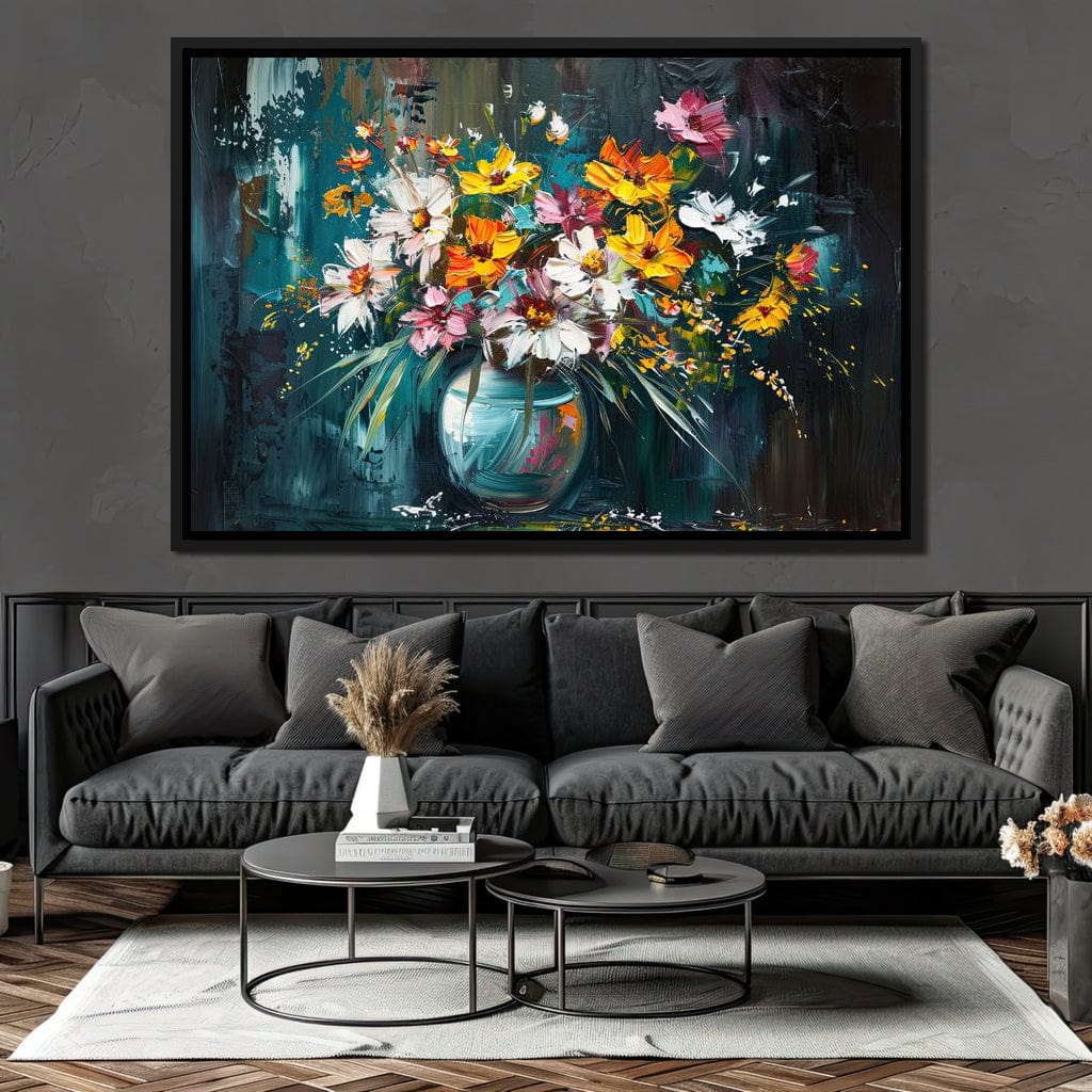 Bouquet of Wild Vibrance Canvas Wall Art