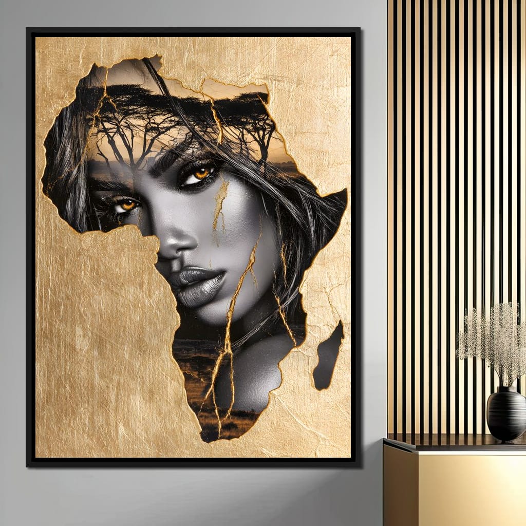 Golden Legacy of the Savannah Soul Canvas Wall Art