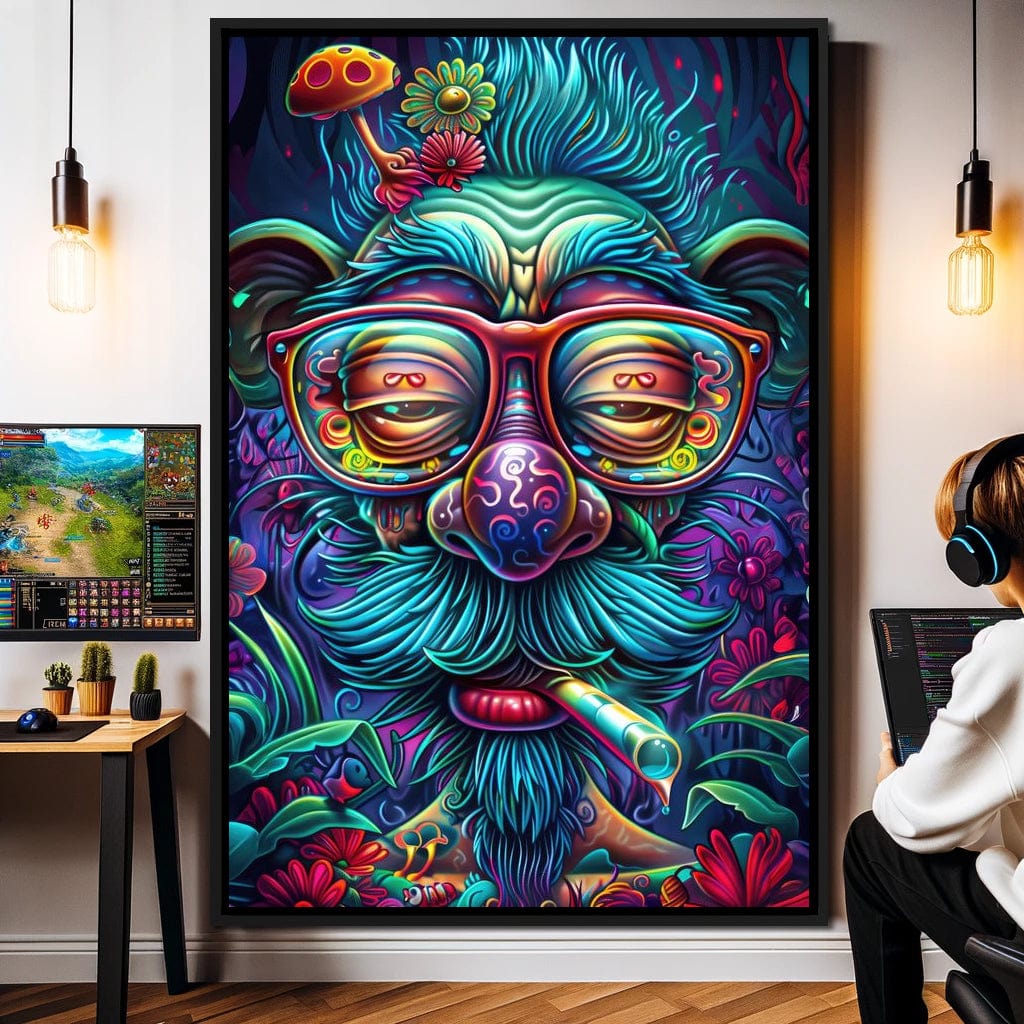 Trippy Trance Canvas Wall Art