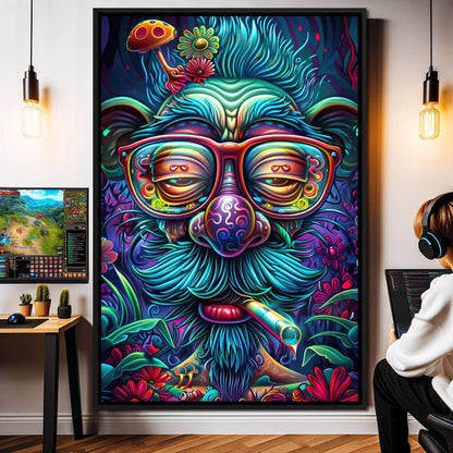 Trippy Trance Canvas Wall Art