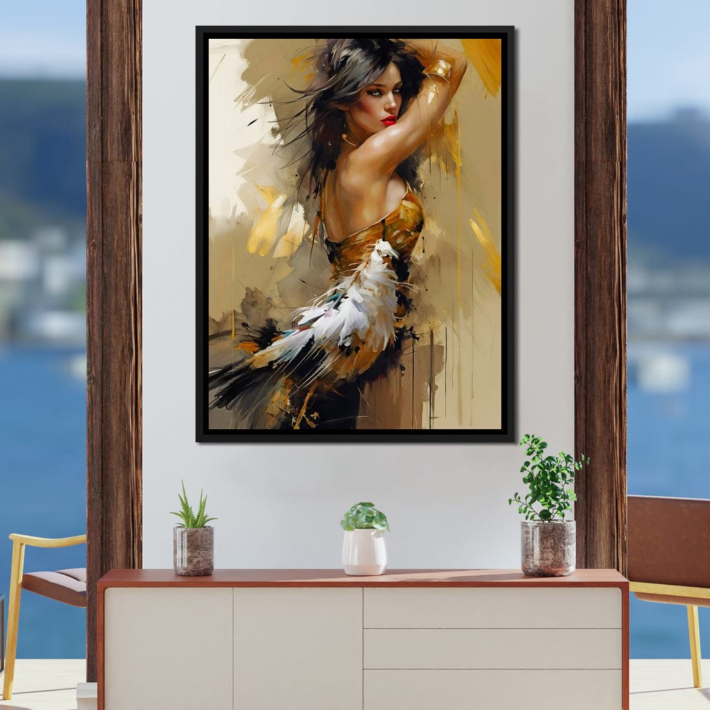 Female Portrait 068 Canvas Wall Art