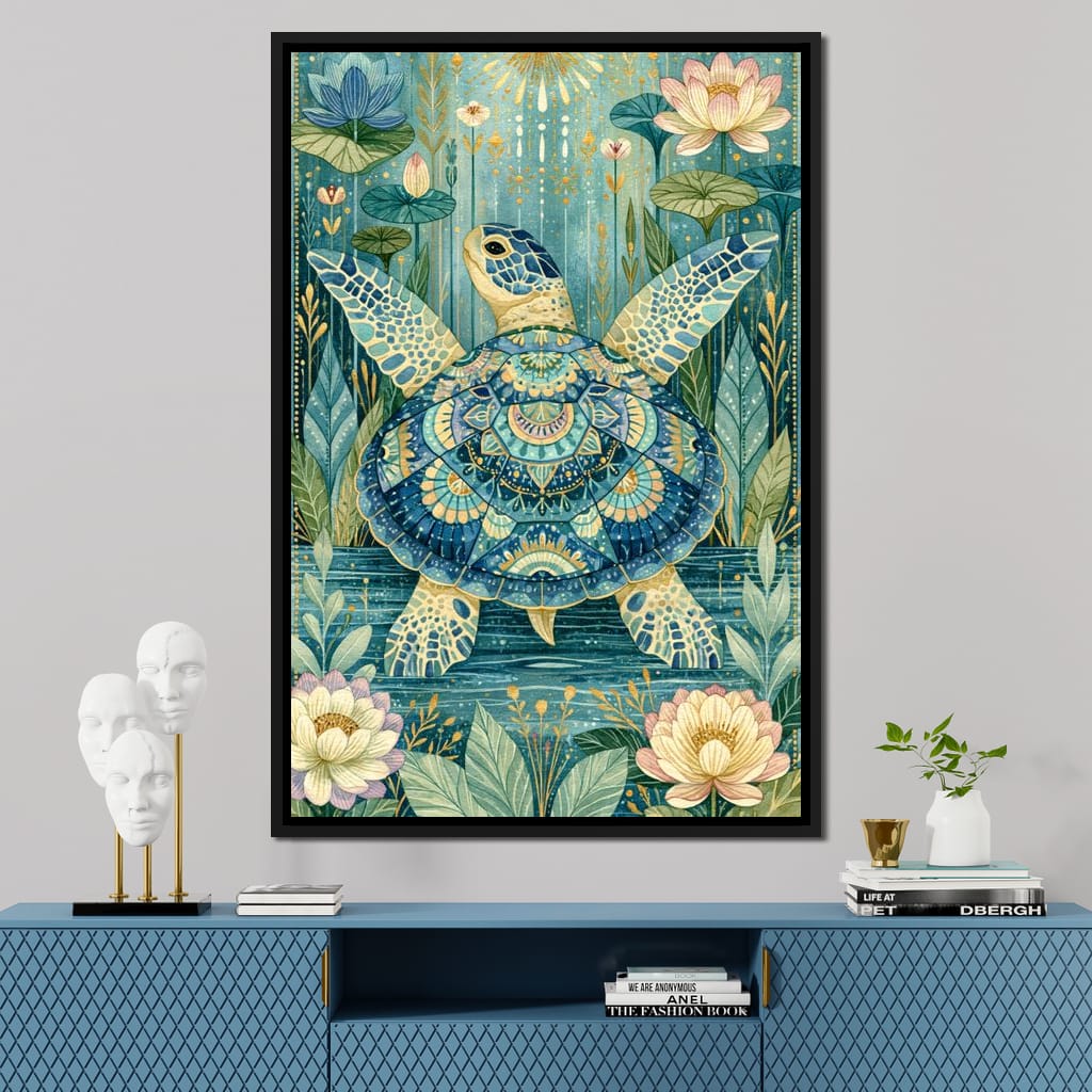Sacred Traveler Of The Golden Waters Canvas Wall Art