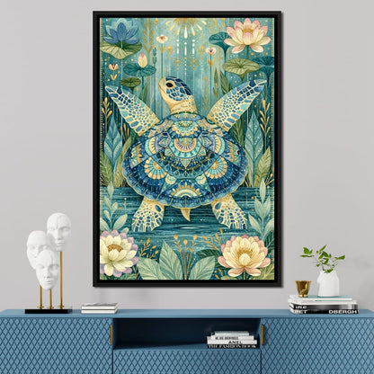 Sacred Traveler Of The Golden Waters Canvas Wall Art
