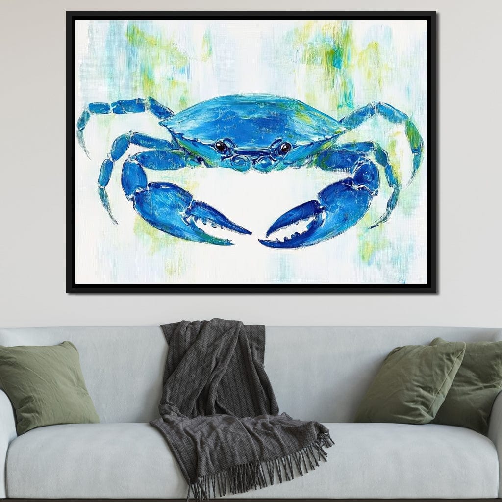 Crab Coastal Journey Canvas Wall Art