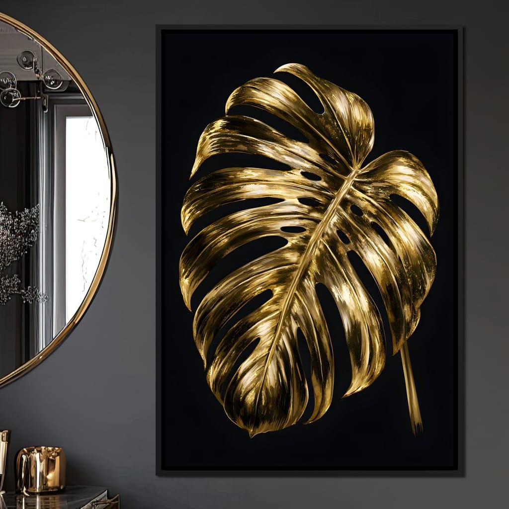 Gilded Foliage Night Study Canvas Wall Art