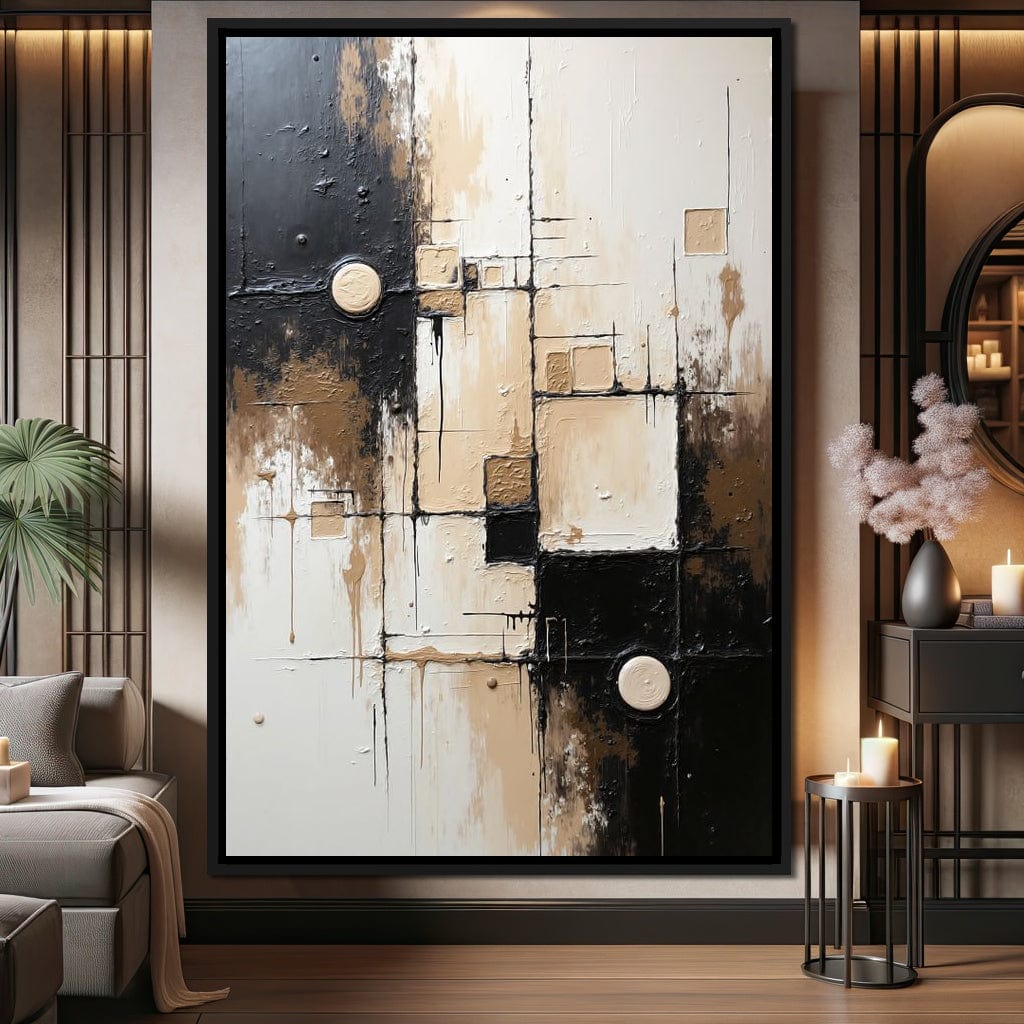 Fading Coordinates Canvas Wall Art