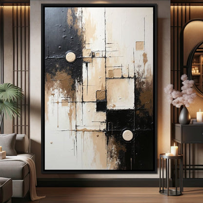 Fading Coordinates Canvas Wall Art