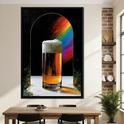 Golden Hour Ritual Beside The Arch Canvas Wall Art