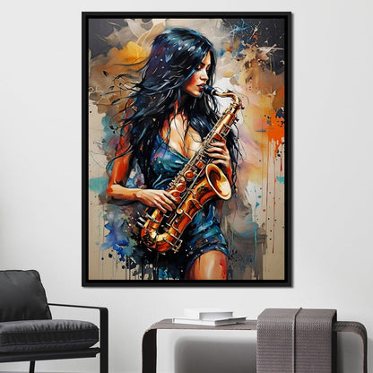 Female Portrait 078 Canvas Wall Art