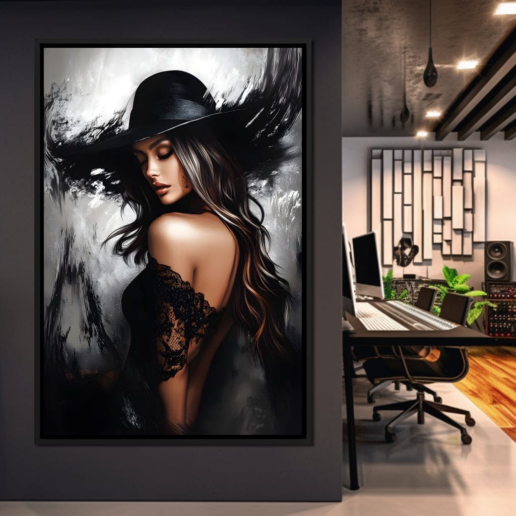 Noir Elegance Shadowscape Canvas Wall Art