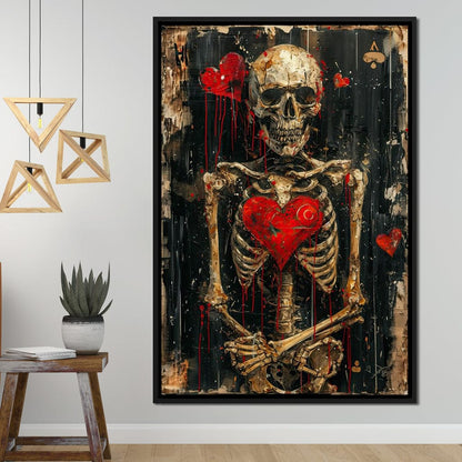 Romantic Skeleton 3 Canvas Wall Art