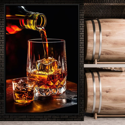 Whiskey's Prismatic Elegance Canvas Wall Art