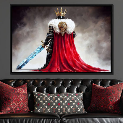 Majestic Regalia Warrior Canvas Wall Art
