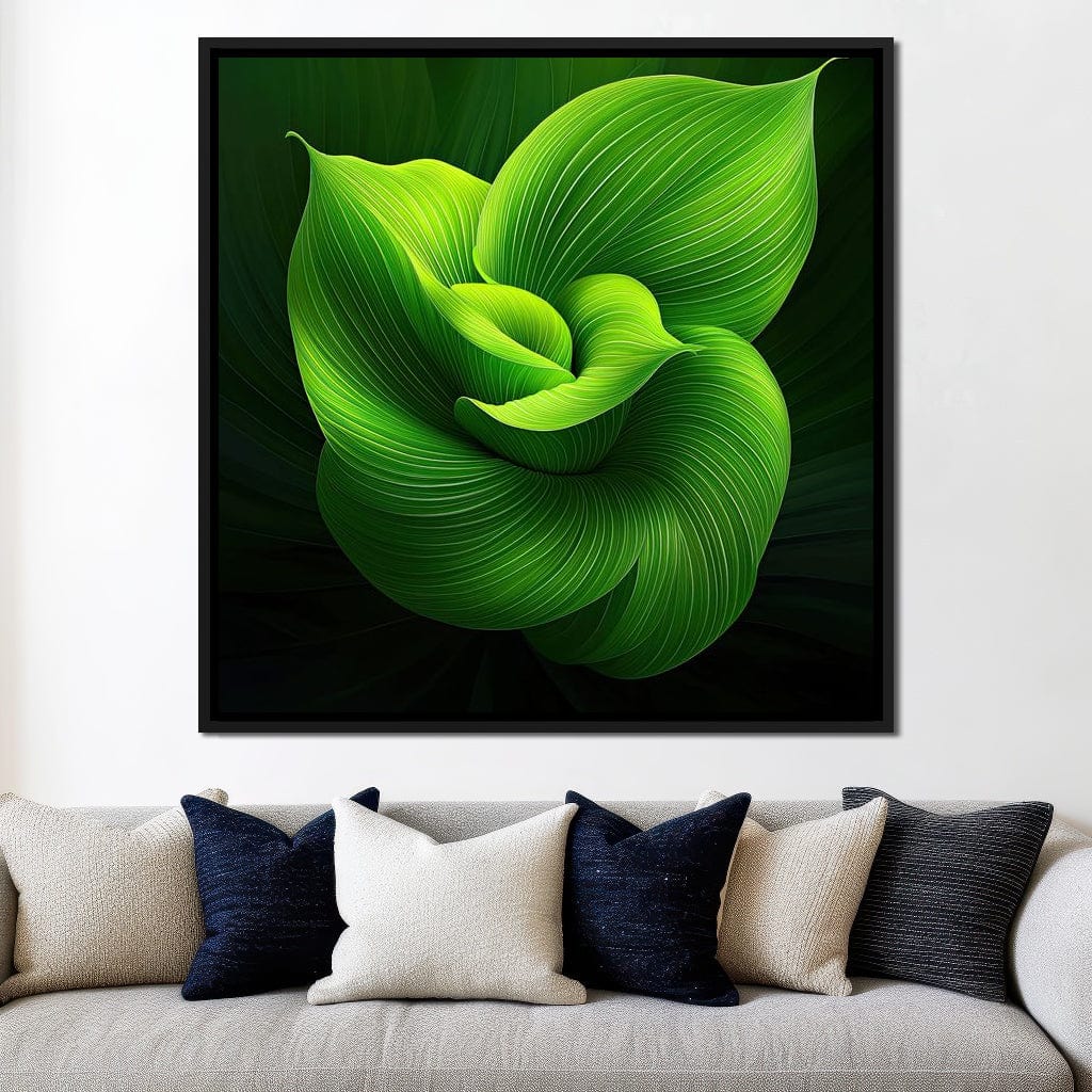 Emerald Whispers Canvas Wall Art
