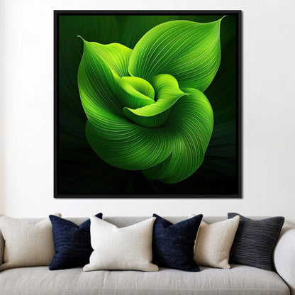 Emerald Whispers Canvas Wall Art