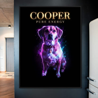 The Neon Pet Canvas Wall Art
