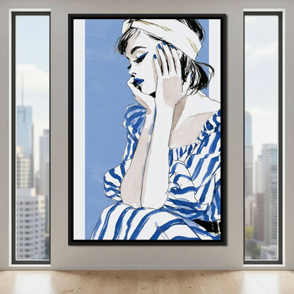 Clear Blue Sky Vacation Reverie Canvas Wall Art
