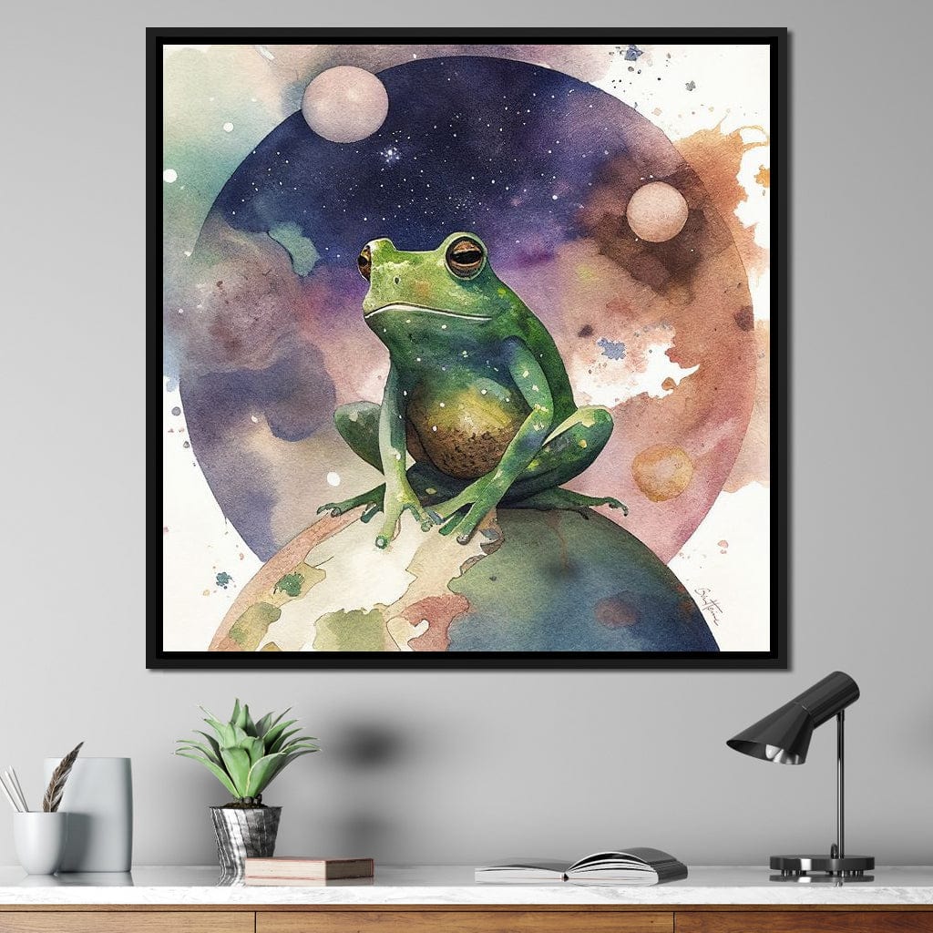 Frog - Astro Cruise Canvas Wall Art