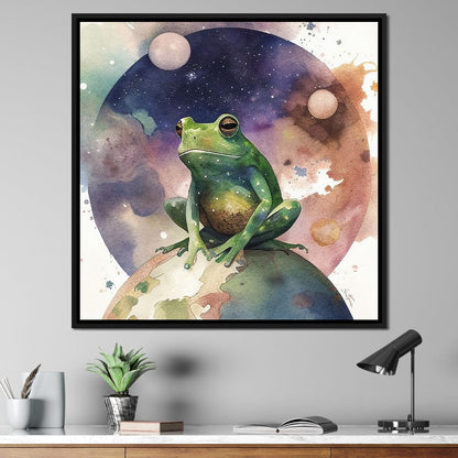 Frog - Astro Cruise Canvas Wall Art