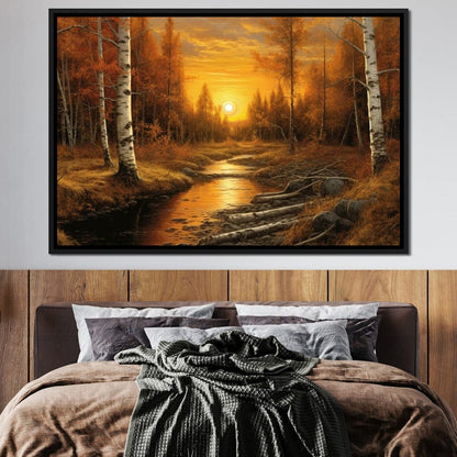 Silver Birch Forest Canvas Wall Art