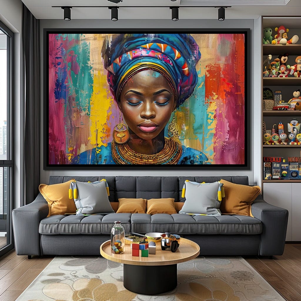Vibrant Dreams of Africa Canvas Wall Art