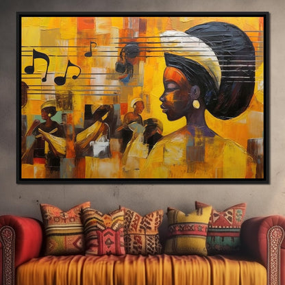 African Sounds 04 Canvas Wall Art