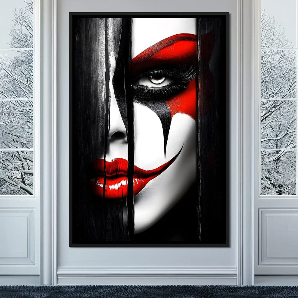 Monochrome Joker Reverie Canvas Wall Art