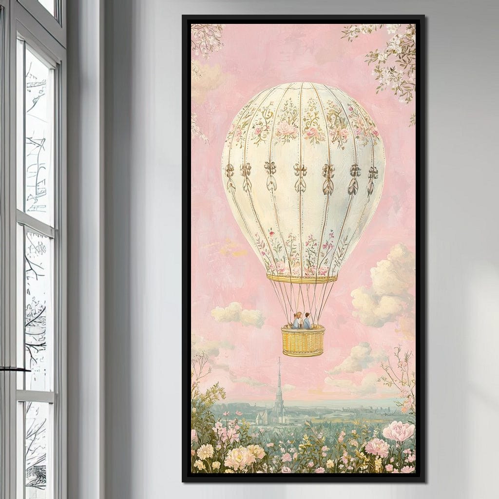 Whimsical Ballad of Airborne Dreams Canvas Wall Art