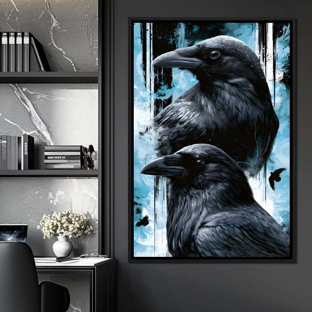 Silent Ravens Watchers Of The Cold Canvas Wall Art