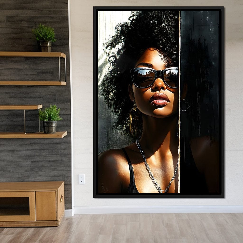 Sunlit Shadows Essence Canvas Wall Art