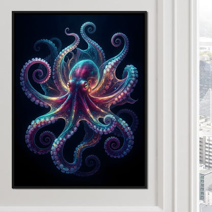 Radiant Rhythms of the Deep Sea Canvas Wall Art
