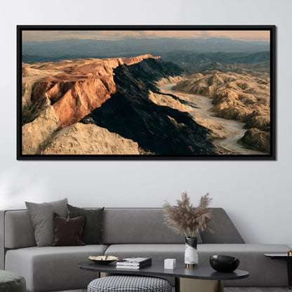 Forgotten Ridges Of Time Canvas Wall Art