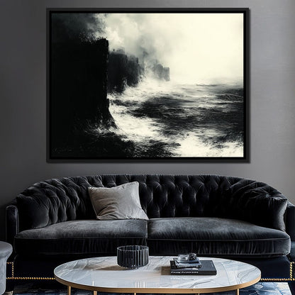 Black Shores Canvas Wall Art