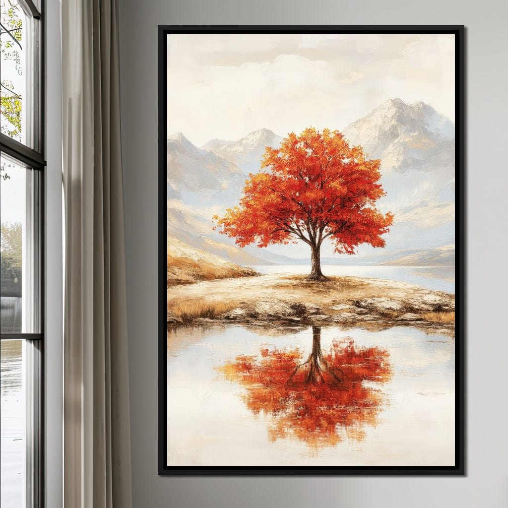 Reflections of Autumn Canvas Wall Art
