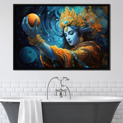 Krishna's Wisdom Path Canvas Wall Art