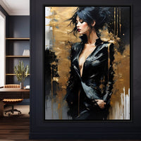 Female Portrait 0052 Canvas Wall Art