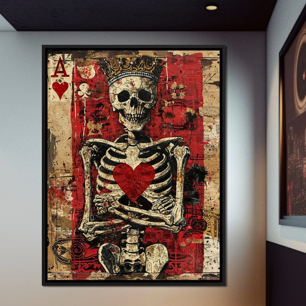 Romantic Skeleton 2 Canvas Wall Art