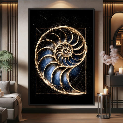Golden Proportion of the Infinite Cosmos Canvas Wall Art