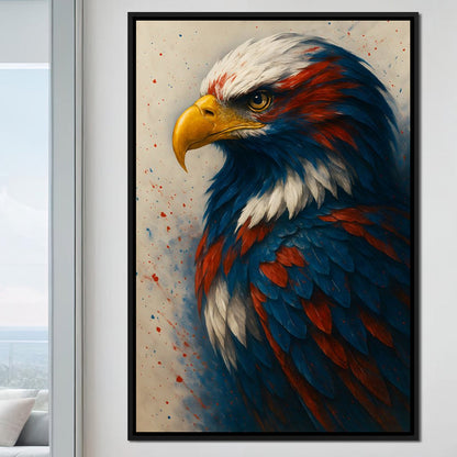 Eagle Majesty Feathered Glory Canvas Wall Art